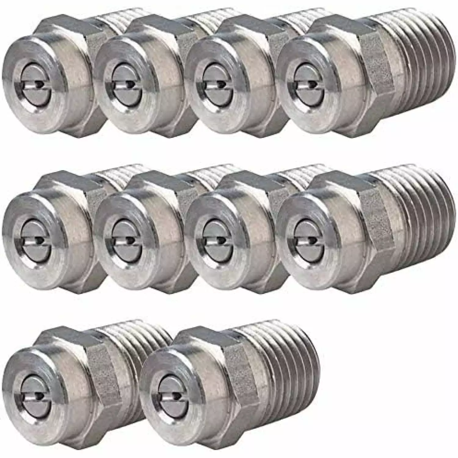 General Pump 8.708-574.0 5000 PSI 1/4 MPT 25-Degree #3.0 Threaded Pressure Washer Nozzle (10 Pack)