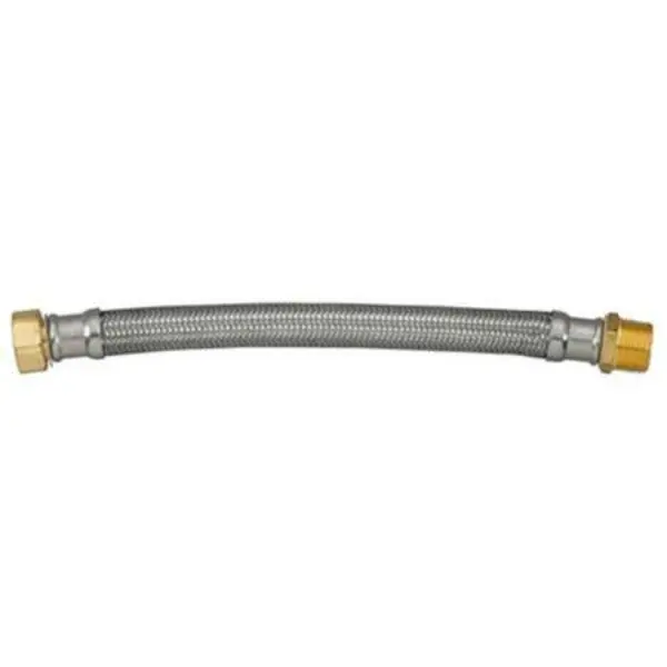 Homewerks Braided Water Heater Connector Stainless Steel 3/4x3/4x12
