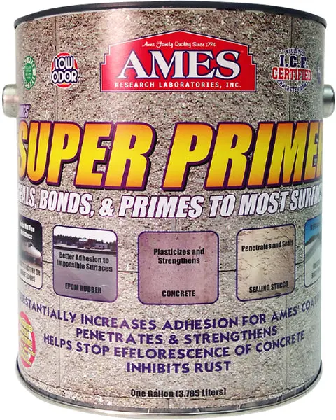 Ames SP1 Super Primer 1 Gallon Pure Acrylic Elastomeric Plastic Sealant Professional Use Ames Research