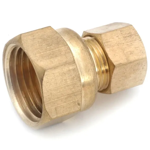 Anderson Metals 750066-1012 Lead Free Brass Adapter 5/8 CMP x 3/4 FPT