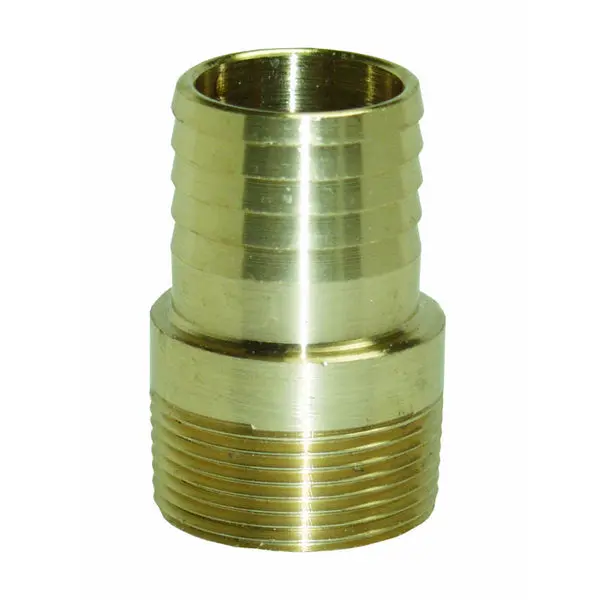 Water Source MA125NL Brass Male Insert Adapter No Lead 1-1/4 Inch MNPT x 1-1/4 Inch