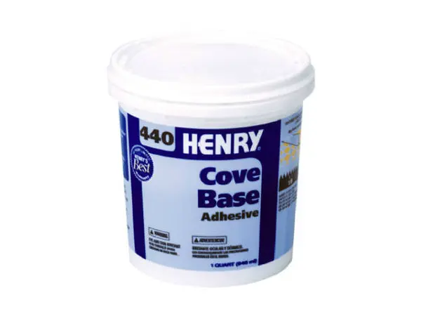 HENRY 12109 Cove Base Adhesive #440 1 Qt Flooring Installation