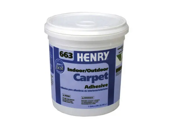 HENRY 12185 Outdoor Carpet Adhesive #663 1 Gallon Large Projects