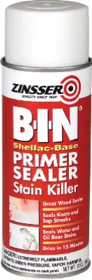 Zinsser 1008 B.I.N. Aerosol Primer Sealer 13 Oz White Stain Blocker