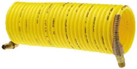 Amflo 4-25E-RET Nylon Recoil Air Hose Yellow 1/4 x 25 Feet