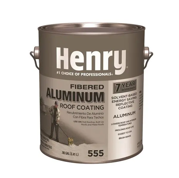 Henry Company HE555042 Fibered Aluminum Roof Coating Gallon Reflective Roof Protection