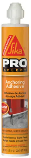 Sika 112718 Pro-Select AnchorFix-2 Anchoring Adhesive 2-Component 10.1 Oz