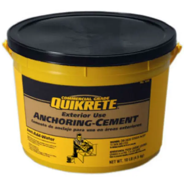 Quikrete 124511 Commercial Grade Exterior Use Anchoring Cement 10 Lbs