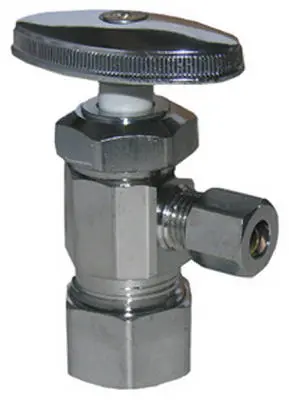 Lasco 06-7251 Angle Stop Valve 5/8" x 1/4" Chrome