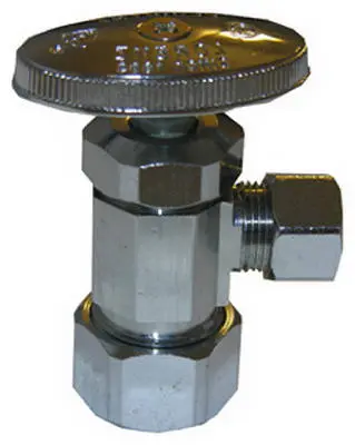 Lasco 06-7253 Angle Stop Valve 5/8" x 3/8" Chrome