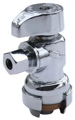 SharkBite 23036-0000LF Lead Free Angle Stop 1/2 x 3/8 Compression Plumbing Valve