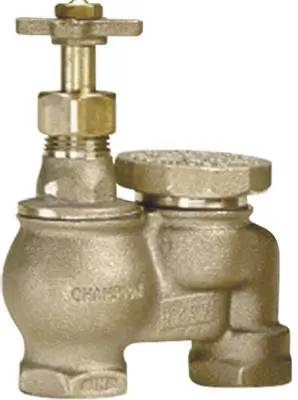 Champion Irrigation 466P-075Y Brass Anti-Siphon Valve without Union 3/4 Inch