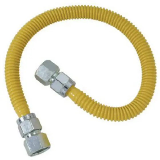 BrassCraft CSSC22-48-P SC Series Stainless Steel Gas Appliance Connector 48 Inch Flexible