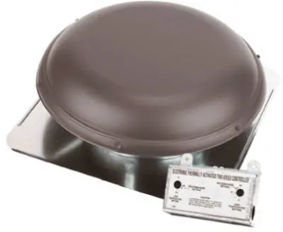 Air Vent 53829 Roof Mounted Power Attic Ventilator Weatherwood Home Ventilation