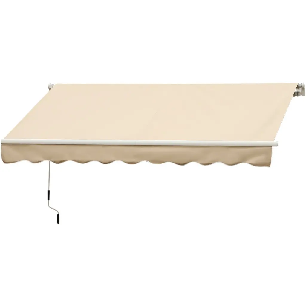 Outsunny 10x8 Feet Retractable Patio Awning Sunshade Shelter aosom business