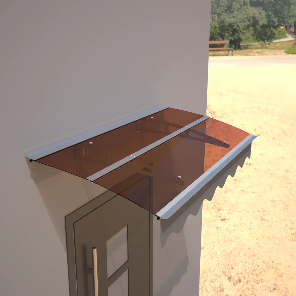 Da5934C Series Door Window Awning Made 0.137 Inch Thick Crystal Solid Polycarbonate firelife
