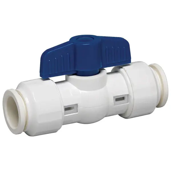 GripWerks 117-8-34-34B Push-Fit PVC Ball Valve 3/4 Inch Plumbing and Irrigation