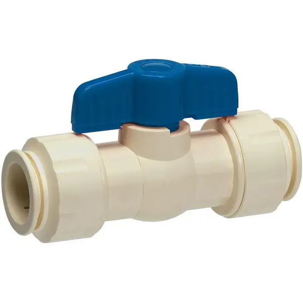 GripWerks 126-8-12-12B Push-Fit CPVC Ball Valve 1/2 Inch Plumbing and Water Systems