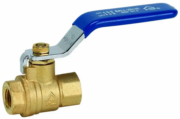Homewerks 116-2-1-1 Lead-Free Brass Full Port Ball Valve 1 Inch FIP x FIP