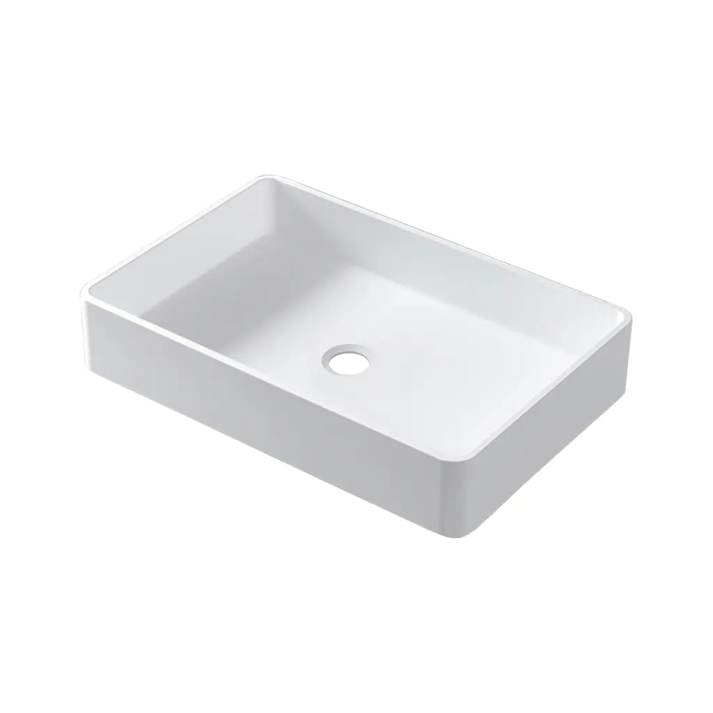Fs130 545 Solid Surface Basin White Solid Surface vovica