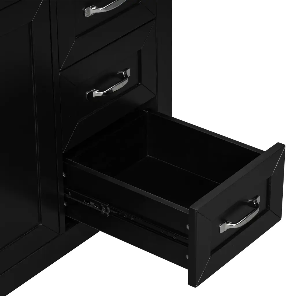36 Inch Bathroom Vanity Sink Combo Black Bathroom Cabinet Drawers rnb