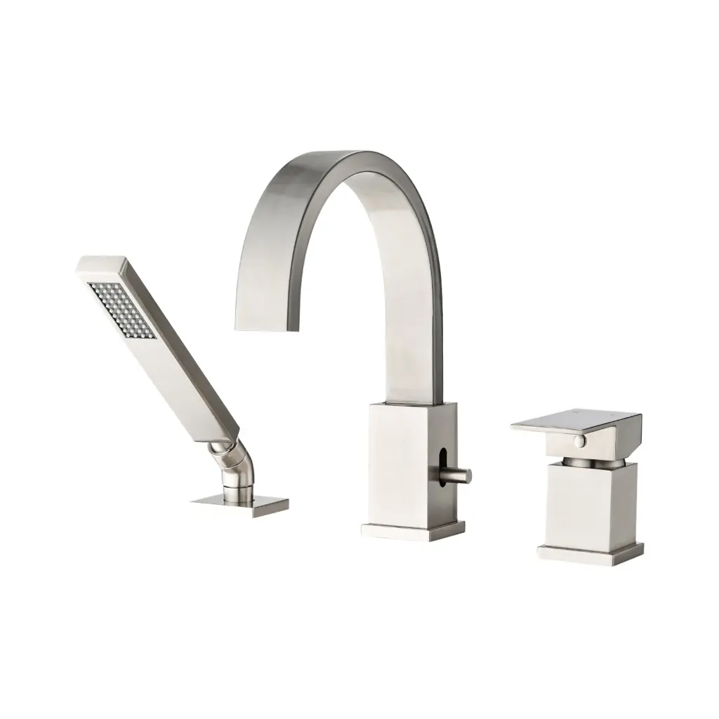 Waterfall Bathtub Faucet Sprayer 3 Hole Roman Tub Filler mexile