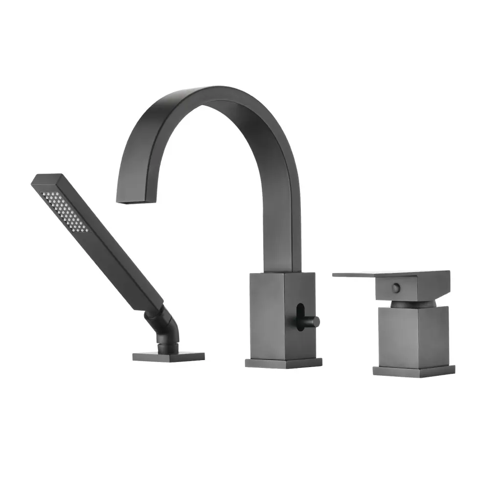 Waterfall Bathtub Faucet Sprayer 3 Hole Roman Tub Filler Hand Shower mexile