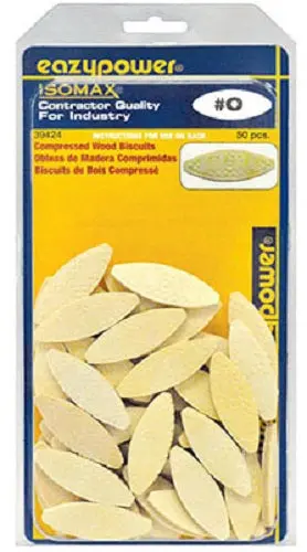 Eazypower 39424 Compressed Wood Biscuits #0 50-Pack Woodworking