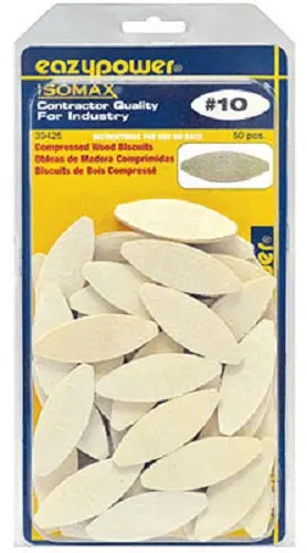 Eazypower 39425 Compressed Wood Biscuits #10 50-Pack Woodworking