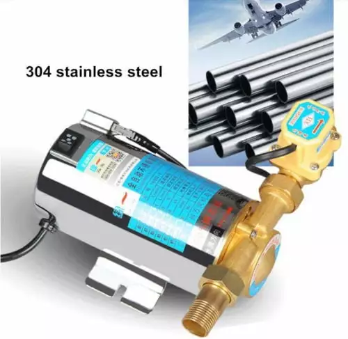 220V 100W Automatic Stainless Steel Home Shower Water Booster Pump Topchances