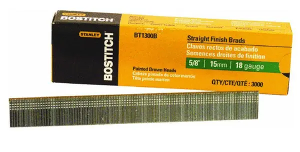 Bostitch BT1314B Galvanized Brad Nails 1-3/16 Inch 18 Gauge 3000-Count Trim and Molding