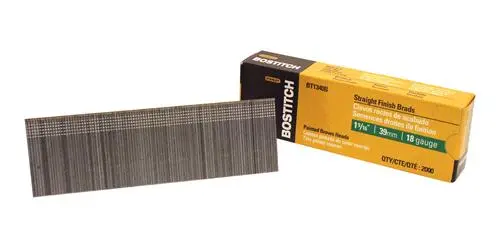 Bostitch BT1345B Galvanized Brad Nails 1-3/4 Inch 18-Gauge 2000-Pack