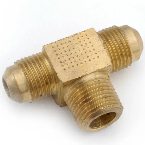 Anderson Metals Lead Free Male Branch Tee Brass 1/2 x 1/2 MPT Plumbing