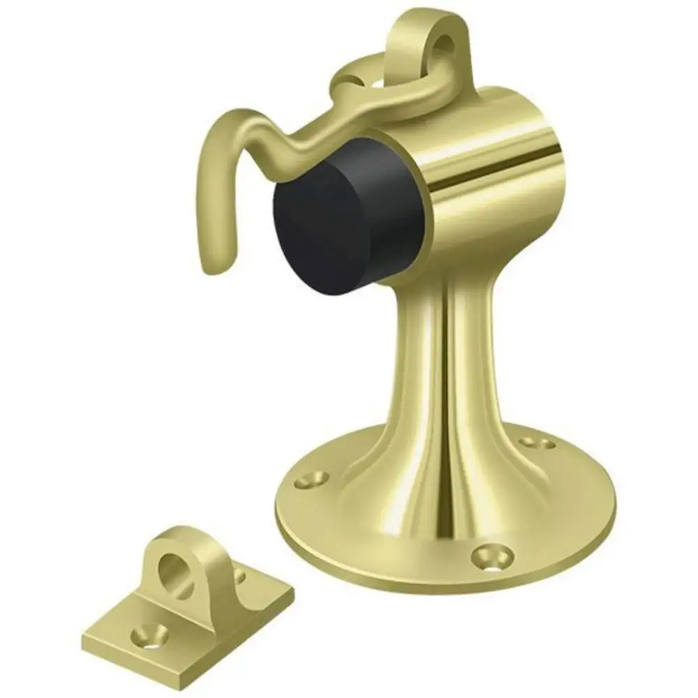 Projection Wall Mount Bumper Holder Lifetime Brass - Shop Building Hardware Tools Deltana