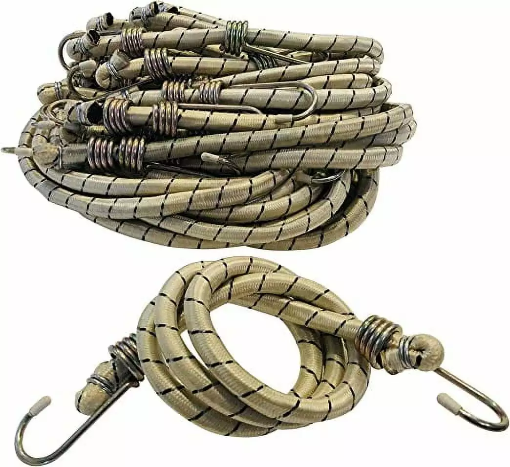 12-Pack Jumbo HD Bungee Cords 36-Inch Heavy Duty Securing Cargo EZ Travel