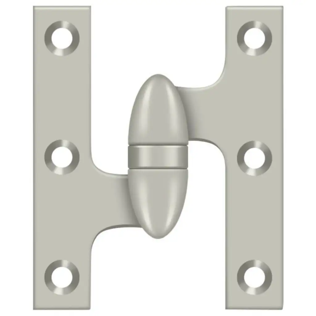 Deltana Olive Knuckle Hinge Satin Chrome Right Hand