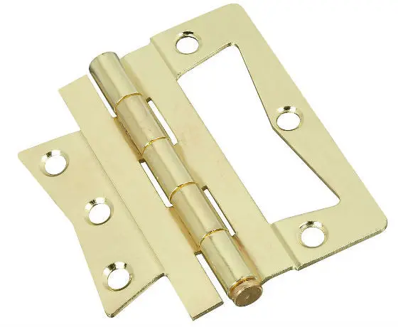National Hardware N244-822 Non-Mortise Hinge 4" x 4" Bright Brass 2-Pack Doors and Cabinets