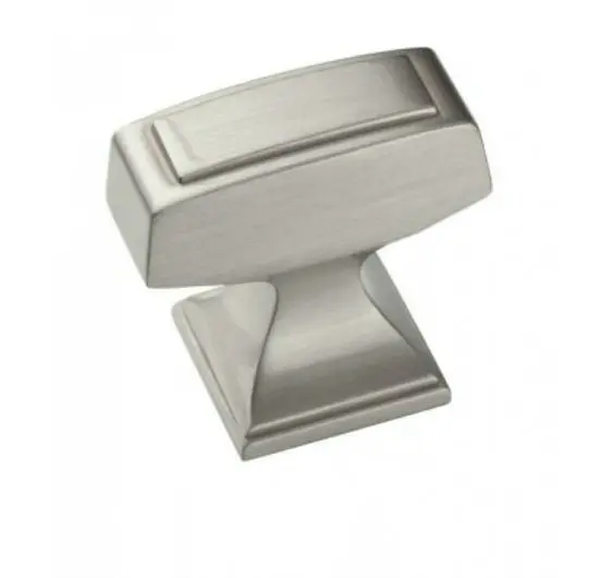 Amerock BP53029G10 Mulholland Knob 1-1/4 Inch Satin Nickel Cabinet Handle