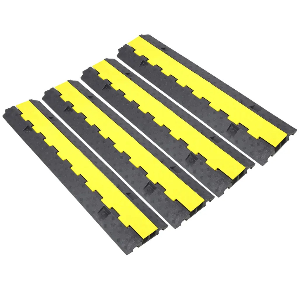Cable Protector Ramp 2 Channel Speed Bump Hump Rubber Modular g-h