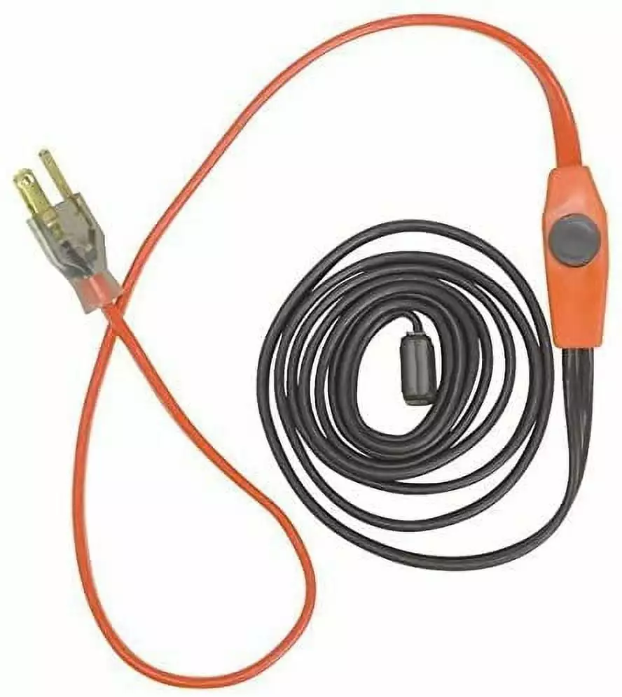 5-Easy Heat 9' 120V 7 Watt Per Foot AHB Pipe Heating Cable W/Thermostat AHB019A EasyHeat