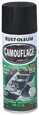Rust-Oleum 1916-830 Specialty Camouflage Spray Paint 12 Oz Black