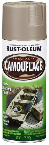 Rust-Oleum 1917-830 Specialty Camouflage Spray Paint 12 Oz Khaki