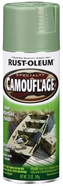 Rust-Oleum 1920-830 Specialty Camouflage Spray Paint 12 Oz Army Green Tactical Gear