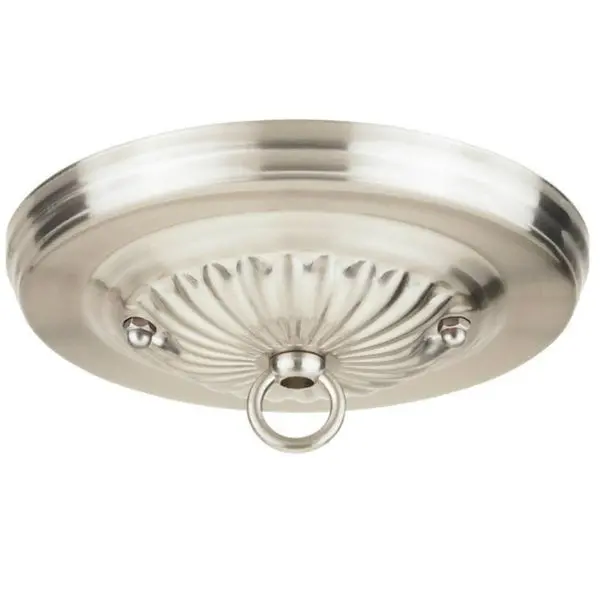 Westinghouse 70048 Brushed Nickel Traditional Canopy Kit 50 lbs Load Rating