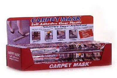 Carpet Mask 24 Inches x 50 Feet Protective Covering Flooring Poly-Tak
