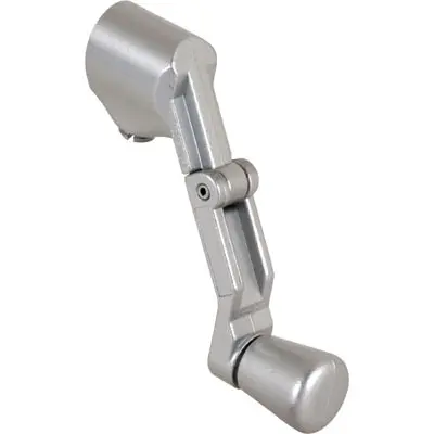 Slide-Co 173541 Universal Casement Folding Crank Handle Aluminum Finish