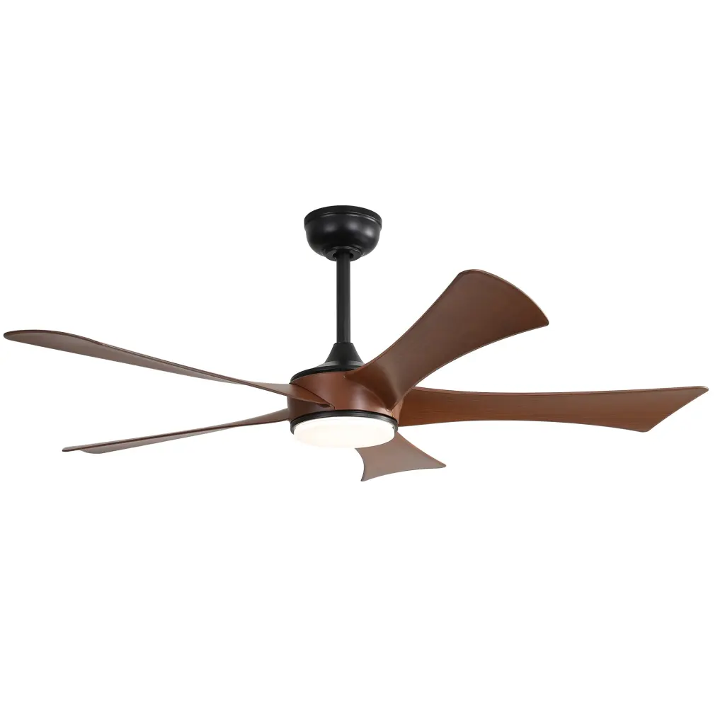 52 Inch Ceiling Fan 22W LED Light And Remote Control 5 ABS Blades Home ceiling fan with light