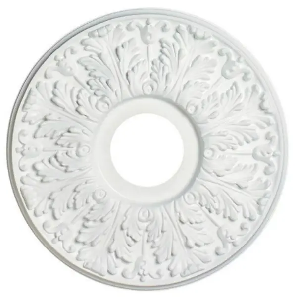 Westinghouse 77028 Victorian Molded Decorative Ceiling Medallion 16 Inch White