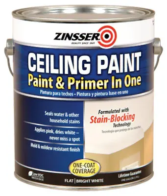Zinsser 260967 Water Base Ceiling Paint & Primer 1 1-Gallon