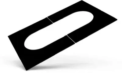 Selkirk 208512 Adjustable Ceiling Plate 8" Matte Black Ventilation Systems